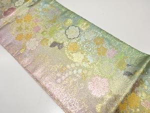 辻ヶ花模様織り出し　振袖用袋帯